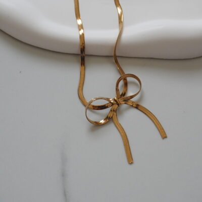 Bow Anti Tarnish Neckchain
