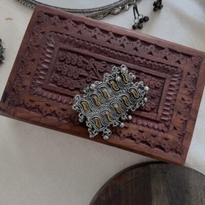 Rectangular ghungroo Ring